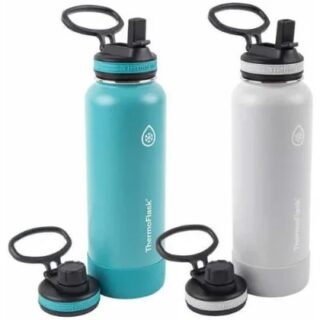 Thermoflask Insulated Water Bottles With Changeable Lids, 710ml 2pc