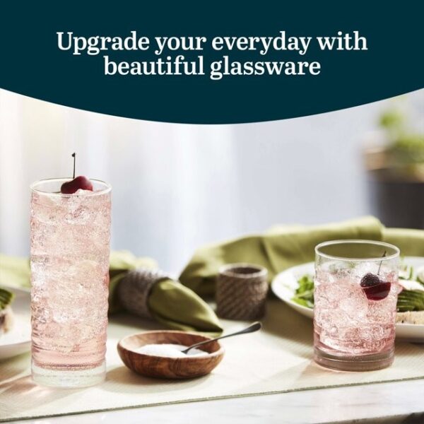 Libbey Pueblo 16-Piece Tumbler and Rocks Glass Set - Image 9