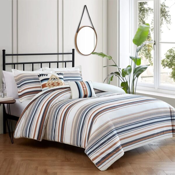 Pendleton Savanna Stripe 5-piece Queen Comforter Set