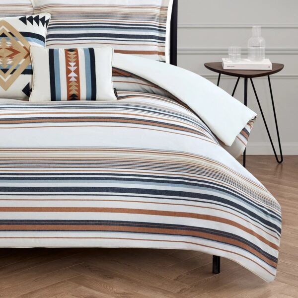 Pendleton Savanna Stripe 5-piece Queen Comforter Set - Image 5