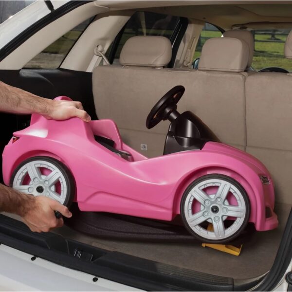 Step2 Whisper Ride Cruiser Pink Toddler Push Car and Ride on for Toddlers - Image 7
