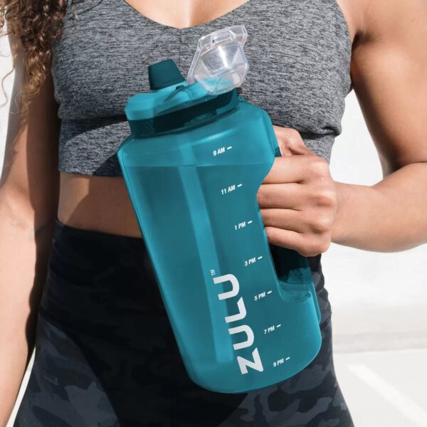 Zulu Water Bottles With Hydration Tracking Time Markers - 2pc - 64 Oz - Image 6