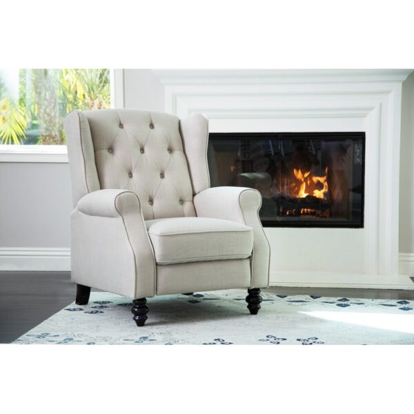 Abbyson Living Sherry Fabric Pushback Recliner Chair - Image 6