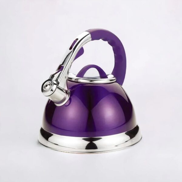 Prima Stainless Steel 3.5 Litre Purple Whistling Kettle - Image 6