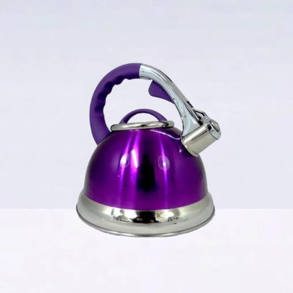 Prima Stainless Steel 3.5 Litre Purple Whistling Kettle - Image 7