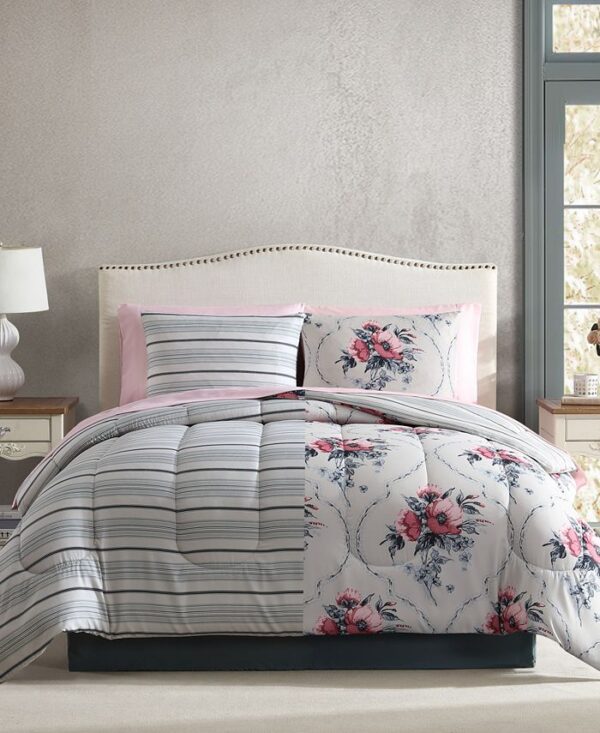 Calking Tina Reversible 8-Pc. Comforter Set Created For Macy's - Image 5