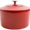 Martha Stewart 4qt & 7qt Enamel Cast Iron Dutch Ovens (Red) - Image 2