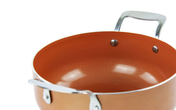Aeris 3pc Non Stick Copper Casserole Set - Image 3