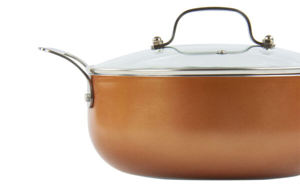 Aeris 3pc Non Stick Copper Casserole Set - Image 4