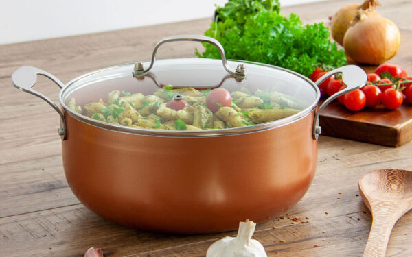 Aeris 3pc Non Stick Copper Casserole Set - Image 7