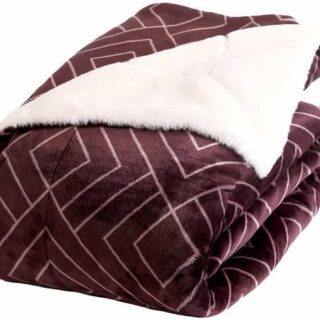 Life Comfort Faux Fur Reversible Throw Blanket - 60" x 70"