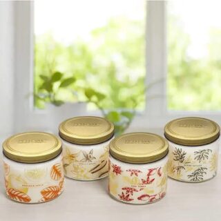 Bellevue Luxury Candles Artisan Fragrances With Essential Oils 4 Piece Set