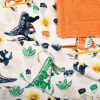 Life Comfort Kids Sherpa Fleece Throw Blanket (Orange Dino) - Image 3
