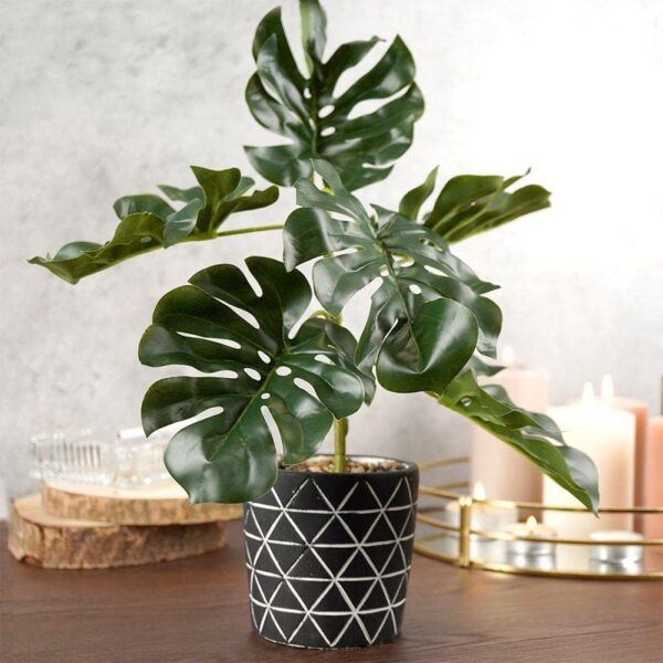 Farmhouse Monstera Artificial Flower - 38 Cm - Image 7