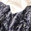 Life Comfort Faux Fur Reversible Throw Blanket - Navy Blue Floral 60in x 70in - Image 5