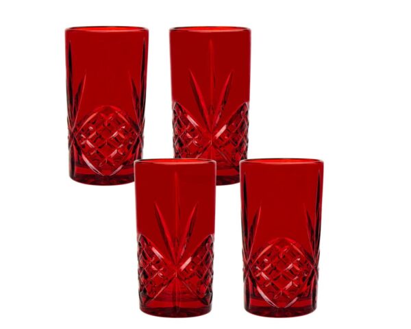 Godinger 4pc Double Old Fashioned Highball Glasses 12oz - Image 2