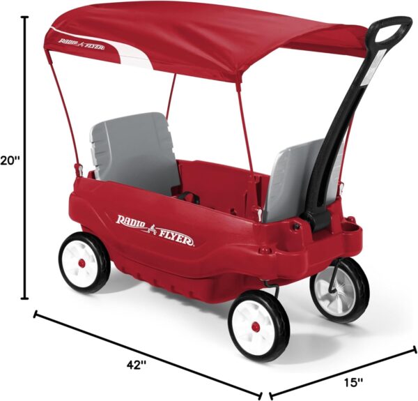 Radio Flyer 5 in 1 Deluxe Canopy Wagon For Kids - Image 10