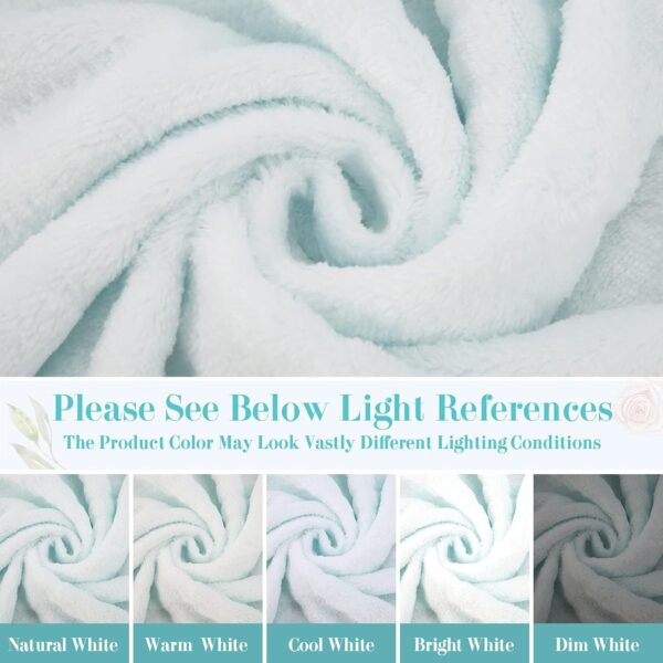 Nelaukoko Plush Flannel Fleece Throw Blanket - 50" X 60" - Image 2