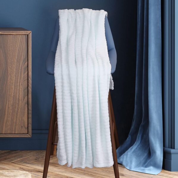 Nelaukoko Plush Flannel Fleece Throw Blanket - 50" X 60" - Image 3