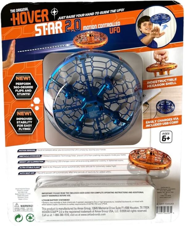 Hover Star 2.0 Motion Sensors Controlled Ufo Drone - Image 4