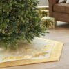 Adjustable Christmas Tree Skirt Gold Quilted 167.64cm (Copy)