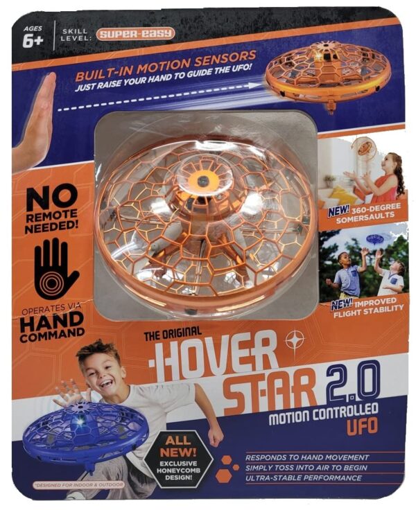 Hover Star 2.0 Motion Sensors Controlled Ufo Drone (Orange) - Image 4