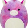 Squishmallow 14-Inch Lola Purple and Pink Tie-Dye Unicorn