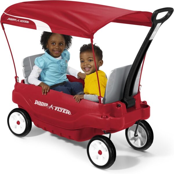Radio Flyer 5 in 1 Deluxe Canopy Wagon For Kids