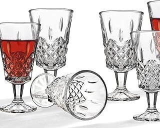 Godinger Studio Crystal Set Of 6 Stemmed Wine Glasses