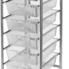 Seville Classics 6-Drawer Steel Storage Organizer Cart - Image 4