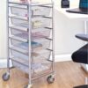 Seville Classics 6-Drawer Steel Storage Organizer Cart - Image 5