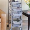 Seville Classics 6-Drawer Steel Storage Organizer Cart - Image 6