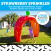 Bigmouth Strawberry Tunnel Sprinkler Inflatable Water Splash Toy for Kids 6ft - Image 5