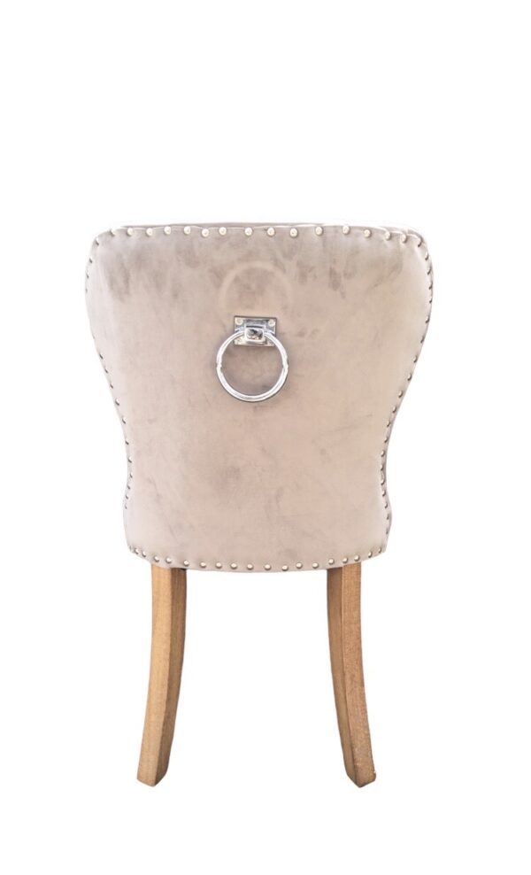 Chennai Upholstered Oak Leg Dining Chair - Image 2