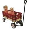 Little Box 34" Durable Rubber Wheels Wooden Toy Wagon
