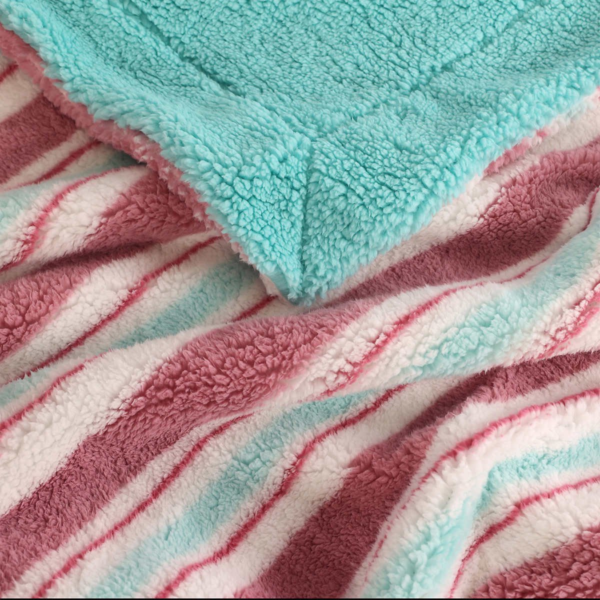 Life Comfort Sherpa Fleece Kids Blanket - Multi - Image 2