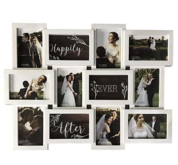 Hometrends Happily Ever After Wedding Collage Picture Frame - Image 3