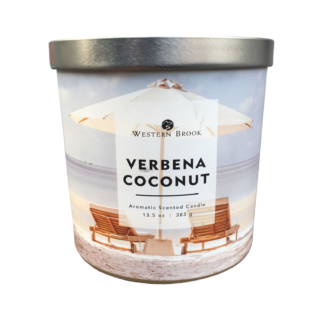Western Brook Verbena Coconut Aromatic Scented Candle - 13.5oz
