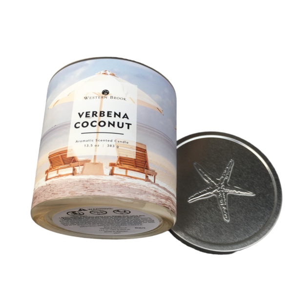 Western Brook Verbena Coconut Aromatic Scented Candle - 13.5oz - Image 6