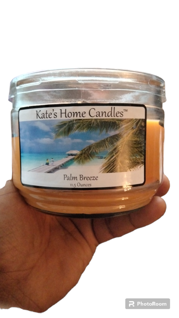 Kate's Home Palm Breeze Scented Soy Candle - 11.5oz - Image 6