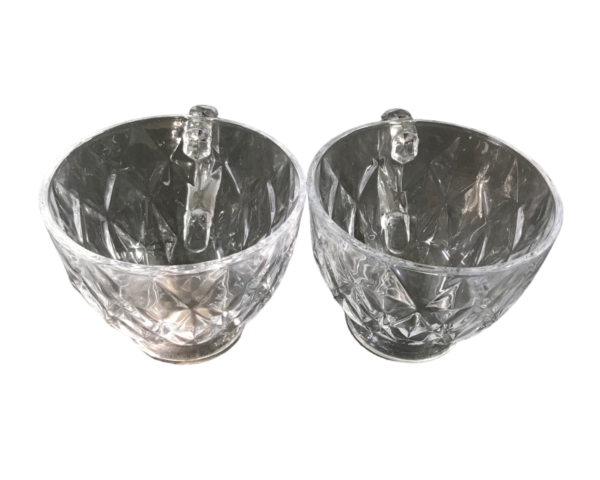Godinger 4pc Diamond Crystal Coffee Mugs -13.5oz (399ml) - Image 6