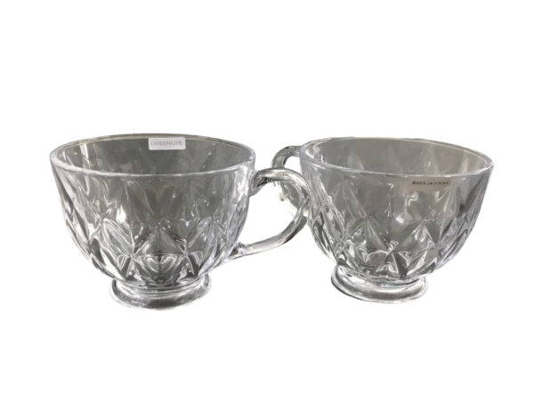 Godinger 4pc Diamond Crystal Coffee Mugs -13.5oz (399ml) - Image 7