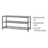 Trinity 3-Tier Shoe Storage Rack/Bench - Image 7