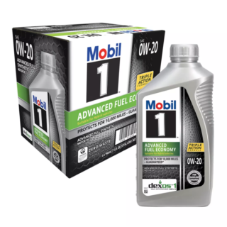 Mobil 1 0W-20 Advanced Fuel Economy Synthetic Motor Oil 1Quart/946ml (Pack of 6)