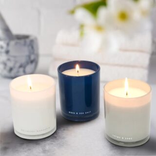 W+L Home Essentials Scented Candles - 3pc
