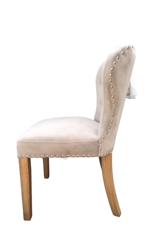 Chennai Upholstered Oak Leg Dining Chair - Image 10