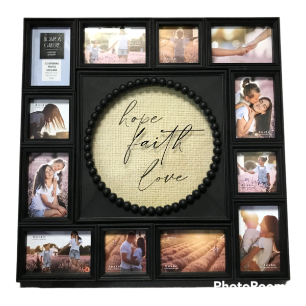 Hometrends 12-OP Linear Hope / Faith & Love Picture Collage Frame - Image 5