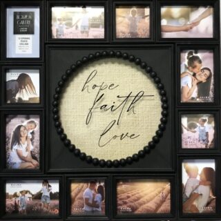 Hometrends 12-OP Linear Hope / Faith & Love Picture Collage Frame