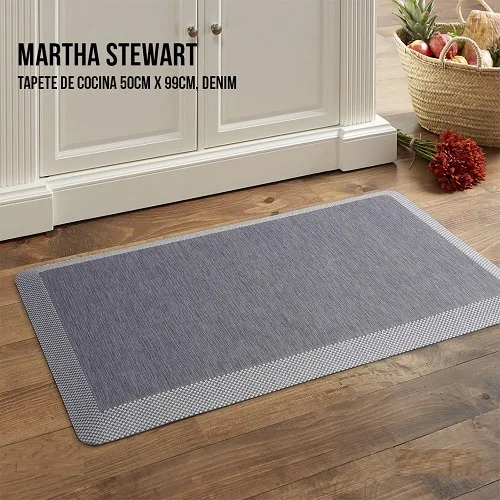 Martha Stewart Mira Anti-Fatigue Kitchen Mat (Denim Grey)