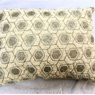 Artistic Accents Decorative Throw Pillow - Beaded Embellish Square - Multicolor - 20x 14